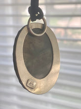 Load image into Gallery viewer, Labradorite and Sugar Skull Pendant with Brass and Sterling Setting