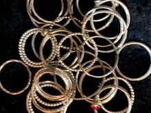 Load image into Gallery viewer, Stacker Rings in Sterling Silver