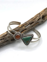 Load image into Gallery viewer, Sunstone and Chrysocolla Sterling Silver Bracelet