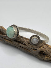Load image into Gallery viewer, Moonstone and Amazonite Sterling Silver Bracelet