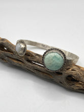 Load image into Gallery viewer, Moonstone and Amazonite Sterling Silver Bracelet