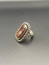 Load image into Gallery viewer, Fire Agate Sterling Silver Ring