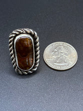 Load image into Gallery viewer, Fire Agate Sterling Silver Ring