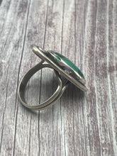 Load image into Gallery viewer, Malachite Chrysocolla Circles Ring