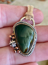 Load image into Gallery viewer, Polychrome Jasper Necklace Set in Sterling Silver with Copper and Brass Accents