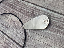Load image into Gallery viewer, Lovely Larimar Sterling Silver Pendant on Leather Necklace