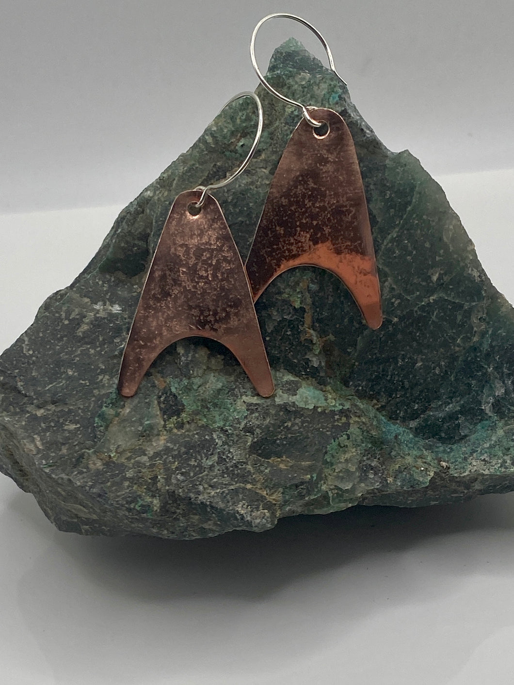 Copper Love Earrings with Sterling Silver Ear Wire