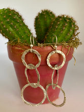 Load image into Gallery viewer, Circles Brushed Sterling Silver Earrings
