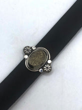 Load image into Gallery viewer, Pyrite Sterling Silver Leather Bracelet
