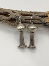 Load image into Gallery viewer, Squash Blossom Earrings in Sterling Silver
