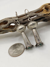 Load image into Gallery viewer, Squash Blossom Earrings in Sterling Silver
